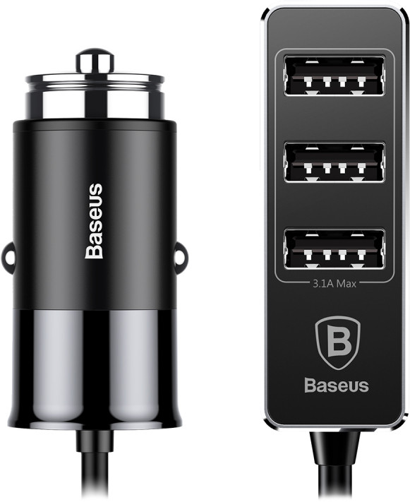 Зарядний пристрій BASEUS Enjoy Together 4 USB Car Charger