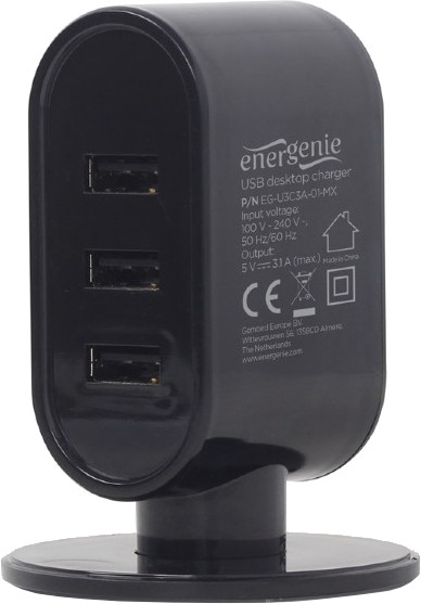 Зарядний пристрій EnerGenie EG-U3C3A-01-MX
