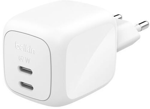 Зарядное устройство Belkin BoostCharge Pro Dual USB-C GaN Wall Charger 67W