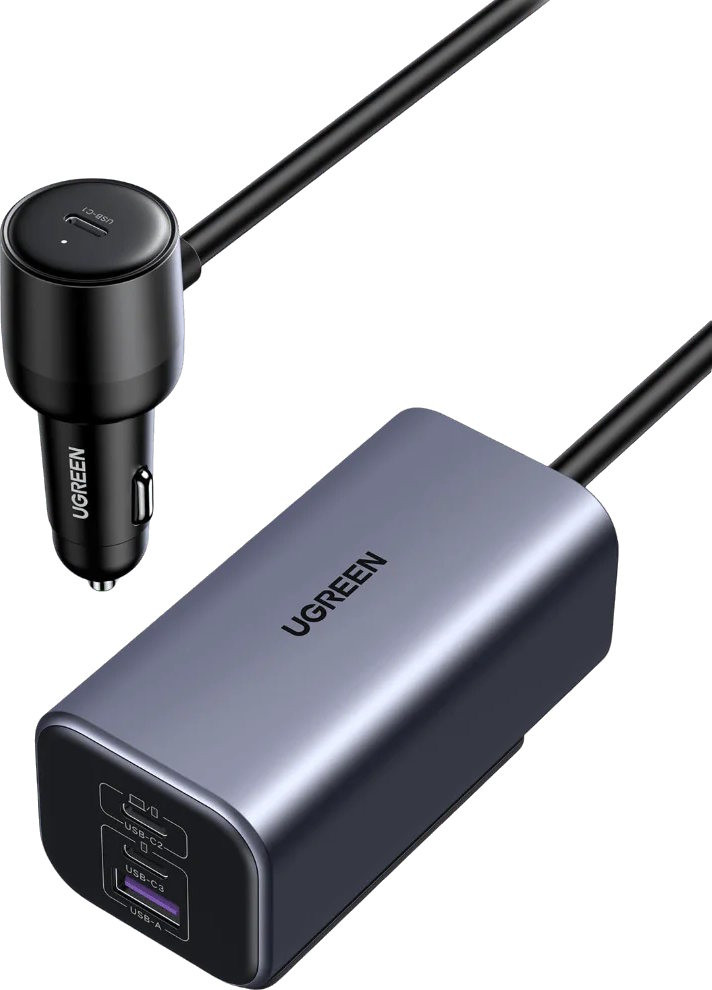 Зарядний пристрій Ugreen USB C Car Charger 150W
