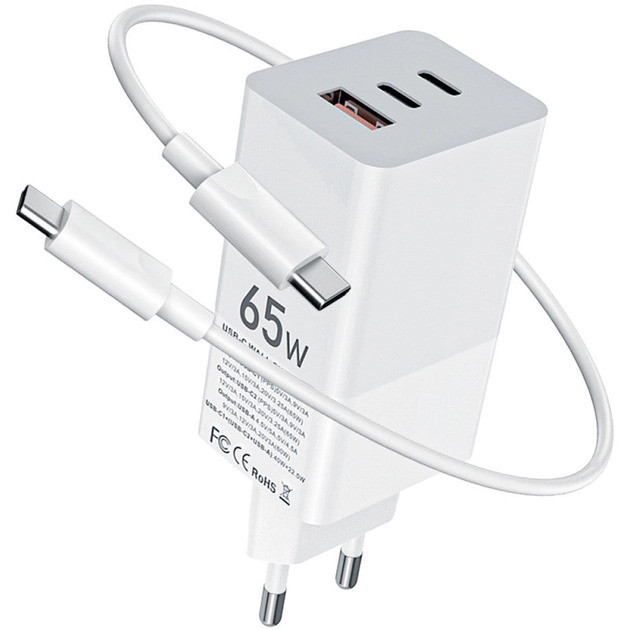 Зарядний пристрій Gelius Nimble GaN 65W