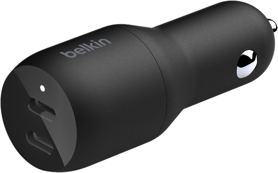 Зарядное устройство Belkin BoostCharge Dual USB-C Car Charger 36W
