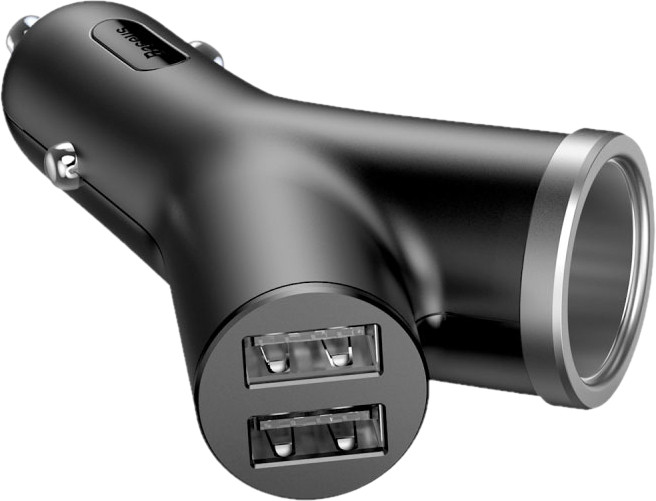 Зарядное устройство BASEUS Y-Type Dual USB Cigarette Lighter