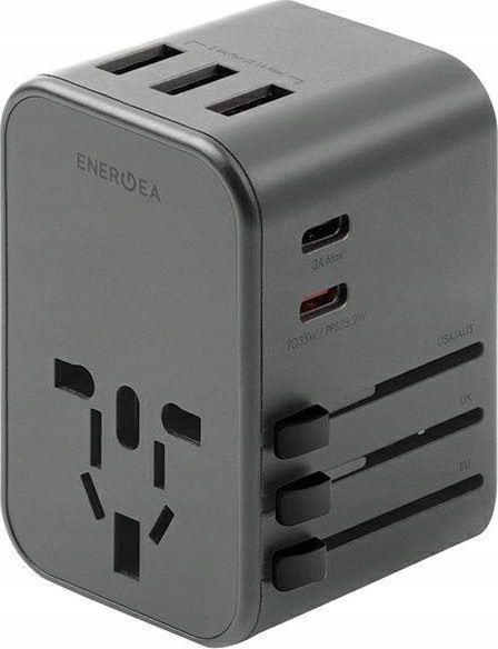 Зарядний пристрій Energea Travel World Adapter 35W