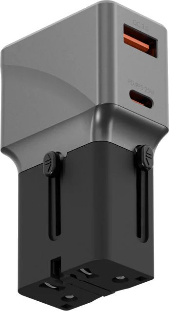 Зарядний пристрій Energea Travel World Adapter 25W