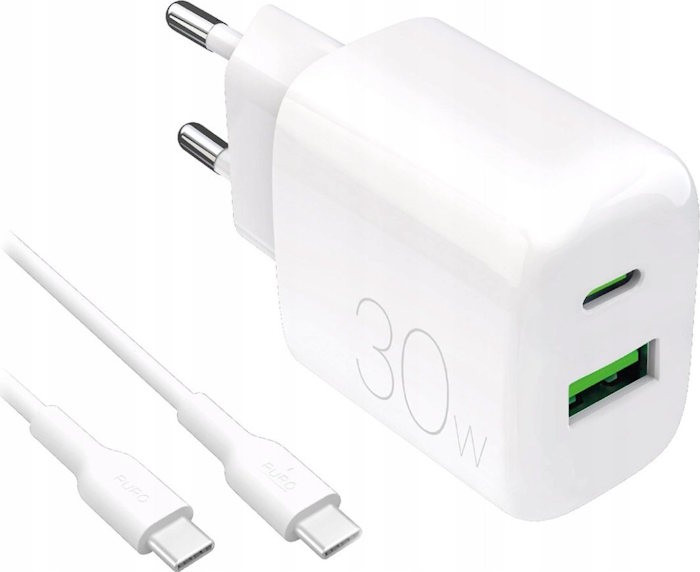 Зарядний пристрій PURO Prolite USB-C USB-A 30W