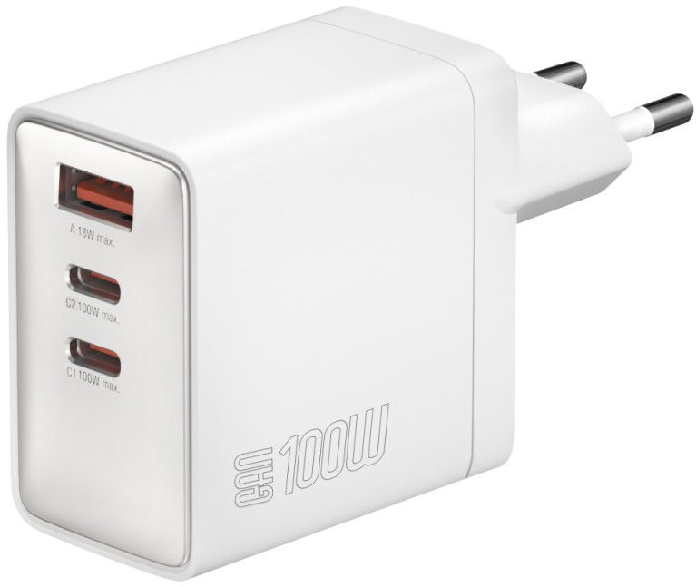 Зарядное устройство 4smarts Pocket GaN 100W 2xUSB-C USB-A