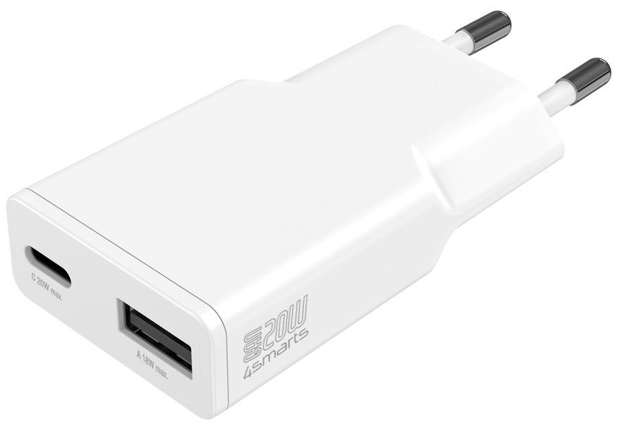 Зарядное устройство 4smarts PDPlug Slim Duos 20W GaN