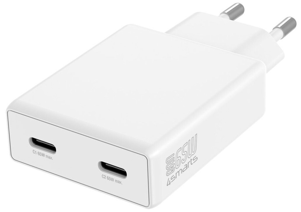 Зарядное устройство 4smarts PDPlug Slim Dual 65W GaN