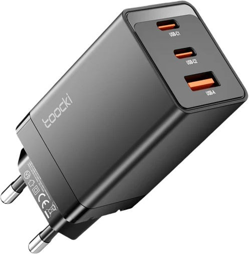 Зарядний пристрій Toocki GaN Power Adapter Socket 67W