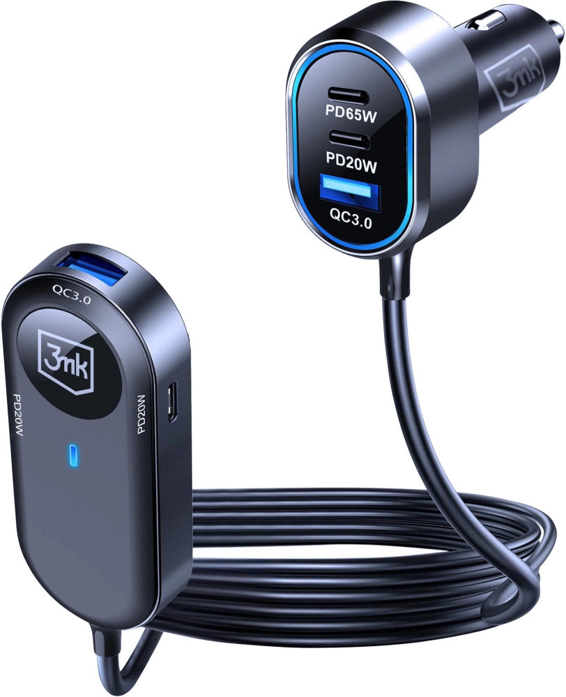 Зарядное устройство 3MK Double Car Charger 135W