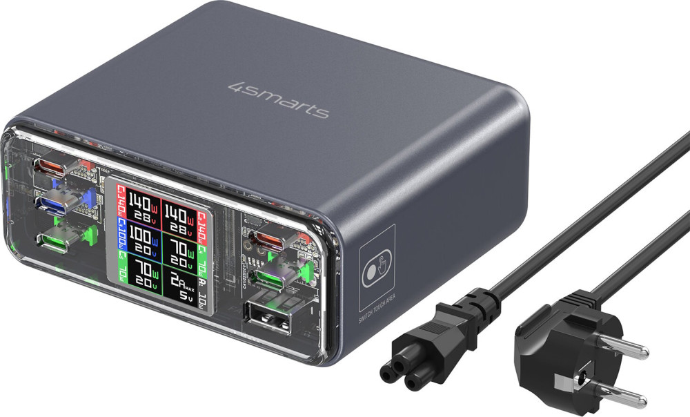 Зарядное устройство 4smarts Desk Charger Lucid GaN DIY 360W