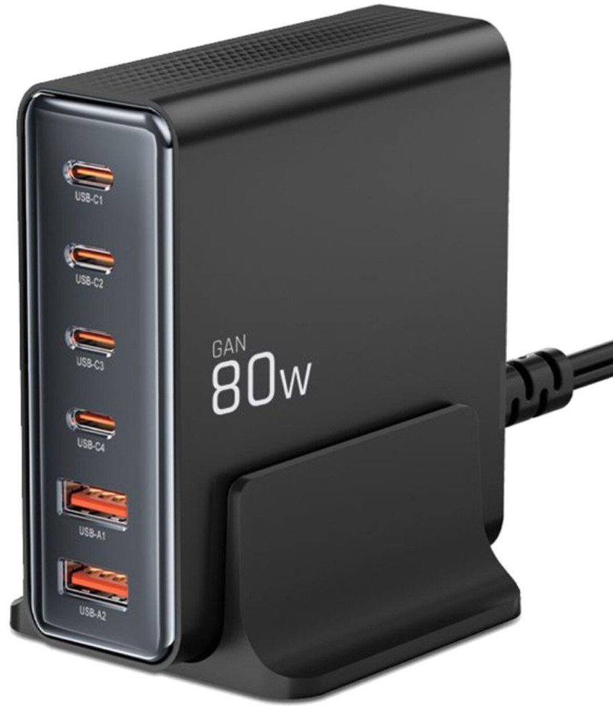 Зарядний пристрій Tech-Protect DC80W-GaN