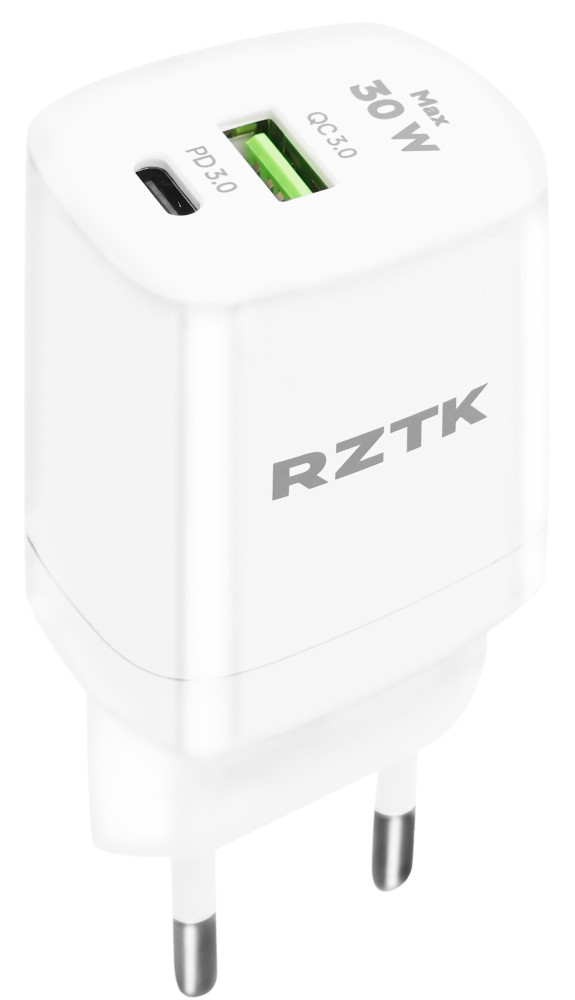 Зарядний пристрій RZTK Block PD 30W USB-A USB-C