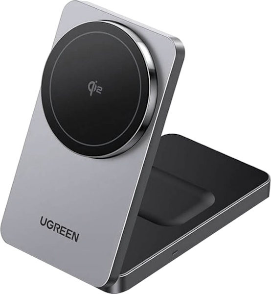 Зарядний пристрій Ugreen 2-in-1 Magnetic Wireless Charger 15W