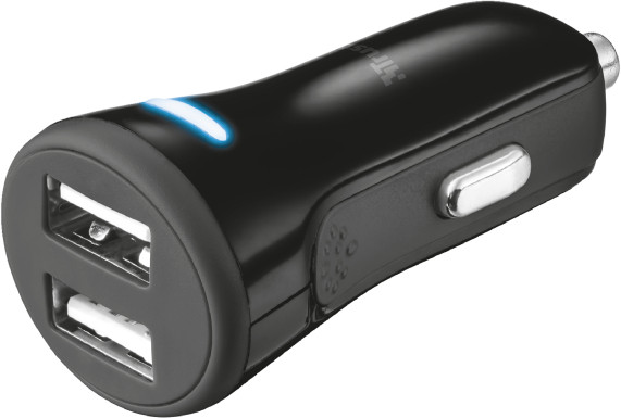 Зарядний пристрій Trust 20W Fast Car Charger with 2 USB ports