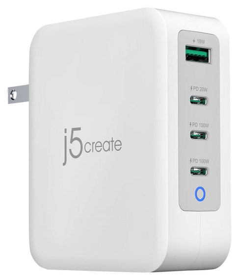 Зарядное устройство j5create 130W GaN USB-C 4-Port Charger