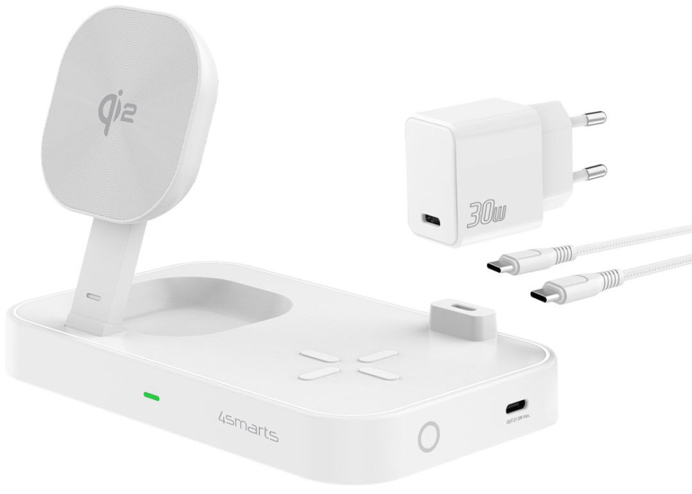Зарядное устройство 4smarts Qi2 Charging Station Trident