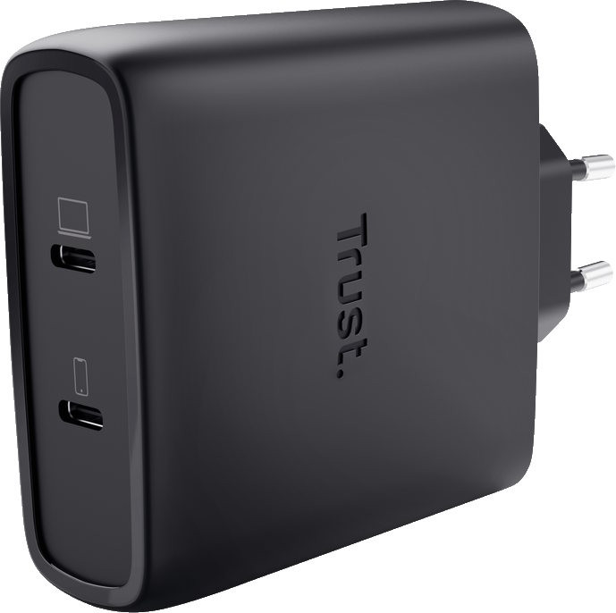Зарядний пристрій Trust Maxo 100W 2-Port USB-C GaN Charger