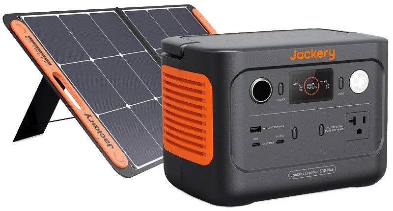 Зарядная станция Jackery Explorer 300 Plus SolarSaga 100W