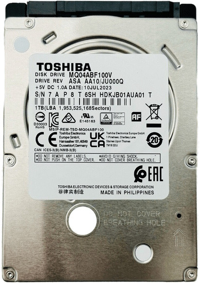 Жесткий диск Toshiba MQ04ABFxxxV 2.5 MQ04ABF100V 1 ТБ