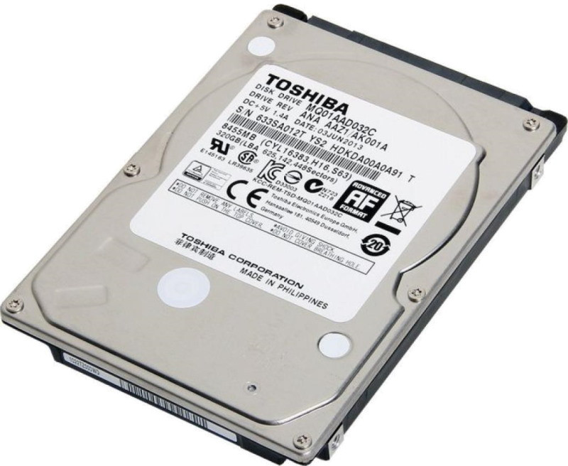 Жесткий диск Toshiba MQ01AADxxxC MQ01AAD020C 200 ГБ